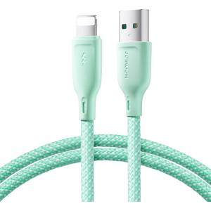 JOYROOM Кабел за зареждане Joyroom Multi-Color Series S-A34 USB-A / Lightning - Зелен / 1m KP41442