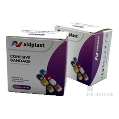 Aidplast Kohezívny obväz 2,5 cm x 4,5 m rôzne farby 1 ks ADC