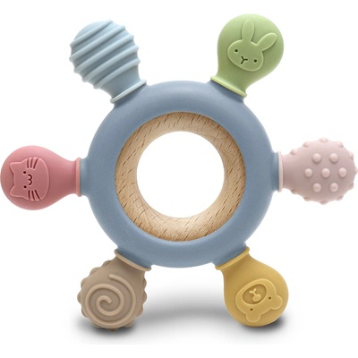 Lorelli Premium СИЛИКОНОВА ГРИЗАЛКА С БУК РУЛ natural grey (10210900003)