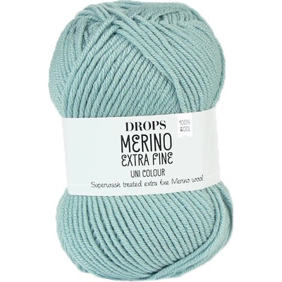 Příze DROPS Merino Extra Fine uni color 15 - světlá šedozelená