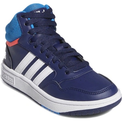 adidas Hoops 3.0 Mid K dark blue blue rush turbo modrá
