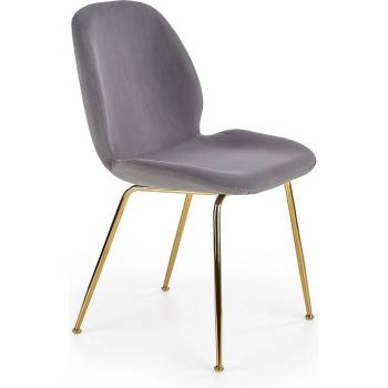 Halmar Трапезен стол k381 сив / златен