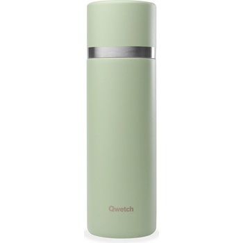 Qwetch Nerezová izotermická lahev 750 ml Matná limetkově zelená