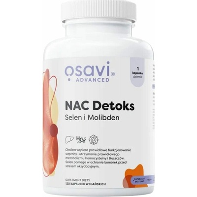 Osavi NAC Detox Selén a molybdén 120 kapsúl