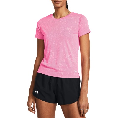 Under Armour Тениска Under Armour Launch Splatter Short Sleeve Розов Velikost XS