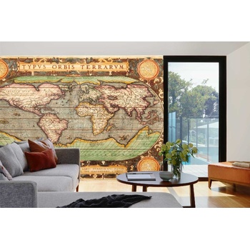 DIMEX ART s. r. o Самозалепваща се флизелинова фототапета стара карта ii. 375 x 250 см