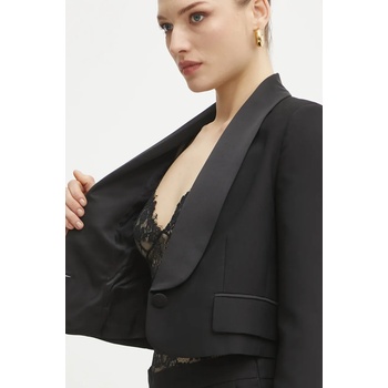 Ermanno Scervino Сако Ermanno Scervino в черно с едно копче с изчистен дизайн 56TI007E22 (56TI007E22)