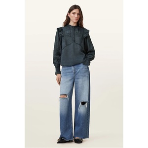 AllSaints Памучна блуза HEATHER (W038PC)