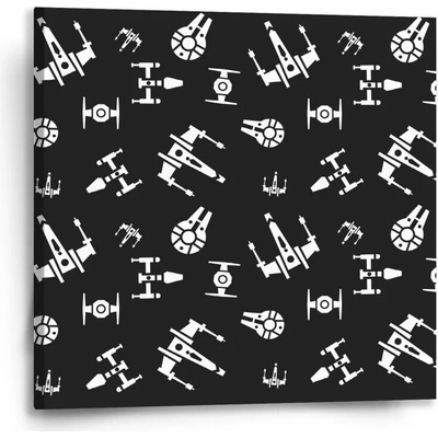 Sablio Obraz Star Wars Vesmírne lode Pattern - 50x50 cm