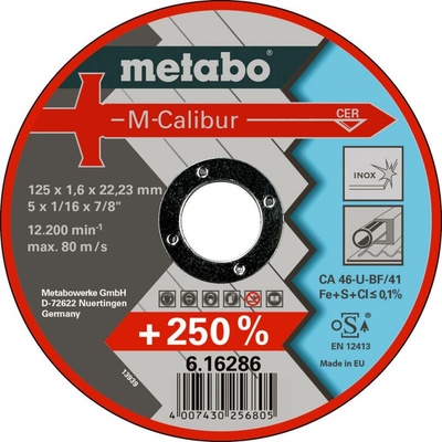 Metabo Rezný kotúč rovný 125 mm 616286000 25 ks