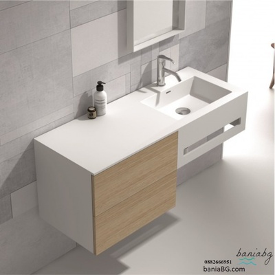 Inter Ceramic Долен конзолен pvc шкаф за баня icp 12083r