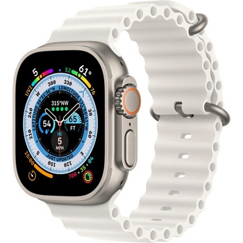 Apple Watch 49mm bílý oceánský řemínek MQE93ZM/A