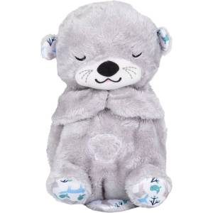 Chipolino Дишаща плюшена играчка Chipolino - С музика и светлина, видра, сива (PILD02505OTG)