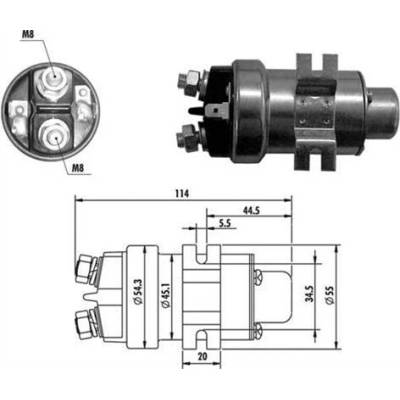 MAGNETI MARELLI Elektromagnetický spínač, startér 940113050019