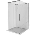 Mexen Rox-3S L тричелна плъзгаща се душ кабина 120 x 120 см, прозрачно стъкло, gun metal - 8C2L-120-120-95-00-3S (8C2L-120-120-95-00-3S)