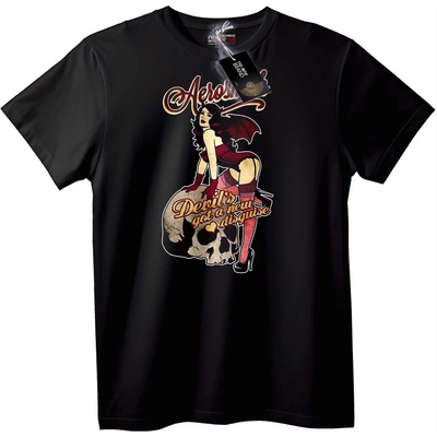 NOONEBRAND Тениска Aerosmith Дяволски Нов Маскировъчен - XS, Black