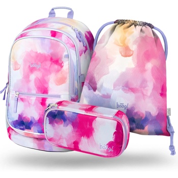 BAAGL Розов училищен комплект - раница, моливник, чанта Baagl Core Painting BAAGL | Rozov | Момичешки | ONE SIZE