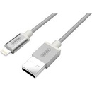 Unitek Y-C499ASL USB (MFI), 100cm, stříbrný
