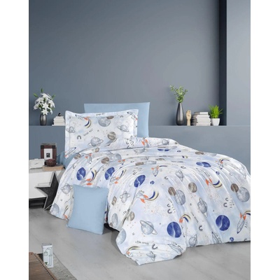 GoHome КОСМОС - Спален комплект с чаршаф с ластик