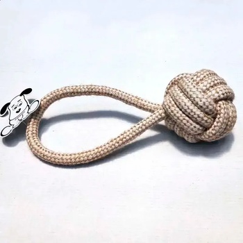 Image 1 of Въже с плетена топка 28см - Играчка за куче (10194)