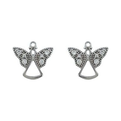 Infinitysilver stříbrné náušnice andělé 438373
