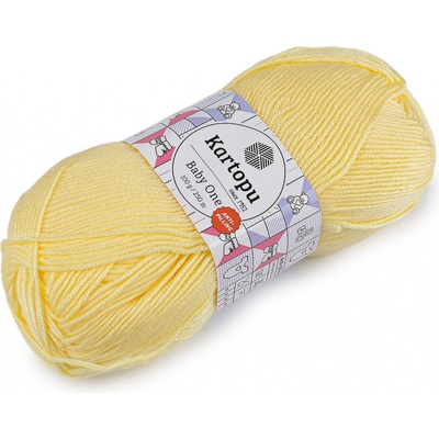 Prima-obchod Pletací příze Baby One 100 g, barva 7 (331) žlutá světlá