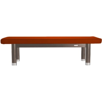 Clap Tzu Ambra Luxusné thajské masážne lehátko Thai Doplnky: bez doplnkov Farba čalúnenia: PU mandarinková (mandarine) Farba konštrukcie: lakovaný palisander 202 x 115 cm 60 kg 13 farieb