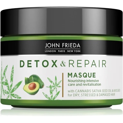 John Frieda Detox & Repair детоксикираща маска за увредена коса 250ml