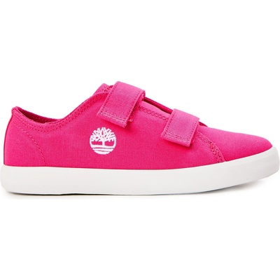 Timberland Детски маратонки Timberland Unisex Kids' Low Velcro Sneaker Canvas Trainers - BrightPink Cnvs