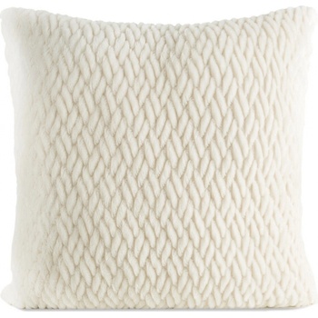 Eurofirany KAYLA mäkká s pleteným vzorom krémová Polyester 45 x 45 cm