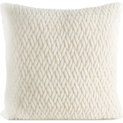 Eurofirany KAYLA mäkká s pleteným vzorom krémová Polyester 45 x 45 cm