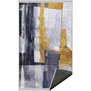Mila Home Жълт/тъмносин килим подходящ за пране 160x230 cm Unique - Mila Home (HaliDik-Deluxe-11777-160x230)