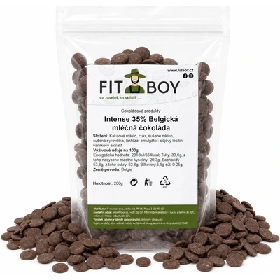 Fitboy Intense mléčná belgická 35% 200 g