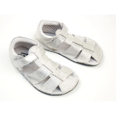 Ef Barefoot sandálky Silver Gliter