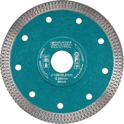 EXTOL INDUSTRIAL kotouč diamantový řezný, turbo Thin Cut, suché i mokré řezání, O 125x22,2x1,5mm, 87 8703042 – Zboží Dáma