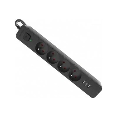 Defender Power strip Defender SFS 4 sockets 1.5 m black (99457)