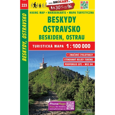 Turistická mapa 223 Beskydy-Ostravsko 1:100 000 – Zboží Mobilmania
