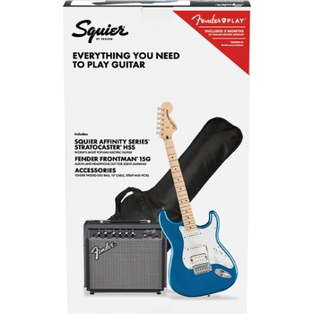 Fender Електрическа китара комплект Fender Affinity Series® Strat® HSS , 15G , PACK