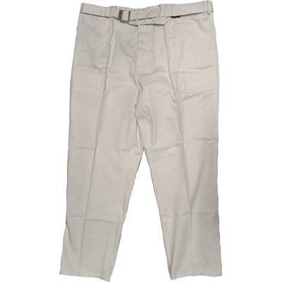 Kalhoty BW bavlněné s opaskem BÍLÉ