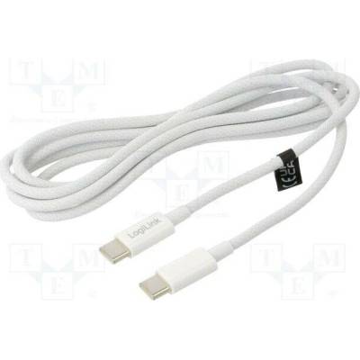 Logilink CU0342 USB 2.0 USB C vidlice z obou stran 1,5m bílý