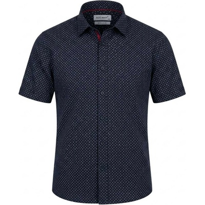 Ego man pánská košile krátký rukáv regular fit RE308-05 tmavě modrá