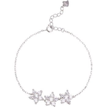 Silenti Jewelry Сребърна гривна "Цветя