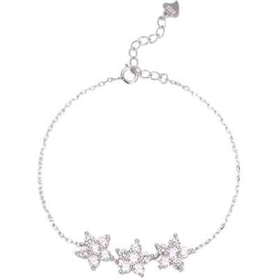 Silenti Jewelry Сребърна гривна "Цветя