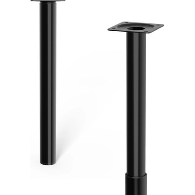 Walteco Nábytková noha průměr 30 mm výškově nastavitelná 300-500 mm černá 50397