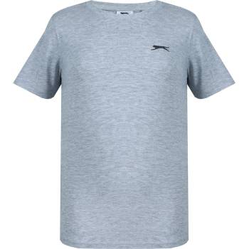 Slazenger Детска тениска Slazenger Junior Boys Plain Tee shirt - Grey Marl