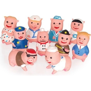 Tommi Mini Prasátka 10 ks latex hračka