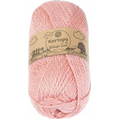 BELLATEX Melange Wool 100 g – 2116 ružová