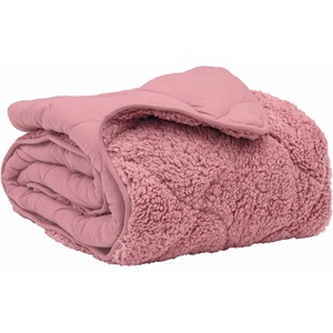 Pure Line Home Всесезонна олекотена завивка шерпа Teddy All Season, розова