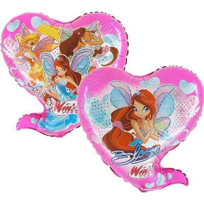 Balón fóliový 65 cm Winx Bloom srdce