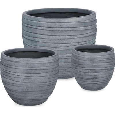 Bizzotto Комплект саксии 3 бр. ø 46 cm Strips - Bizzotto (790836)